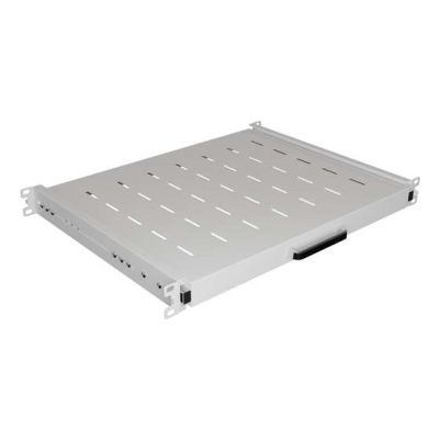 5. LANBERG SLIDE-OUT SHELF FOR 19" RACK CABINETS 350MM GRAY (1U/445X350MM LOAD CAPACITY UP TO 35KG, 4-POINT MOUNTING)
