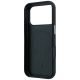 7. Mercedes Leather Semi Wrap Iconic Line MagSafe Case for iPhone 18 Pro Max / 17 Pro Max - Black