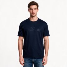 Paul&Shark Men's Cotton and Lyocell T-shirt Navy Blue 26411007-13