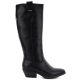 2. Women's leather cowboy boots black Big Star UU274521