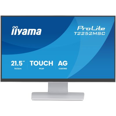 3. iiyama ProLite T2252MSC-W2AG computer monitor 54.5 cm (21.4") 1920 x 1080 px Full HD LCD Touchscreen White