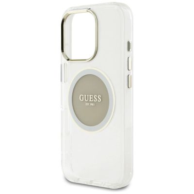 6. Guess IML Metal Colored Circle Classic Logo MagSafe case for iPhone 16 Pro - gray