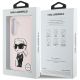 8. Case Karl Lagerfeld Silicone Graffiti Ikonik Printed Logo MagSafe Samsung Galaxy S25 pink