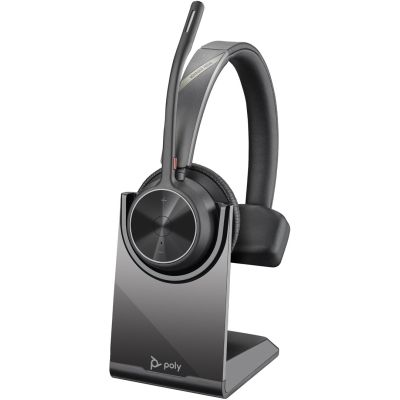 41. POLY Voyager 4310 USB-C Headset + BT700 Adapter + Charging Dock
