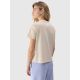 5. Women's plain organic cotton T-shirt 4F