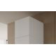 2. PAFOS 1D wardrobe with top unit 45x55.5x45 white matt