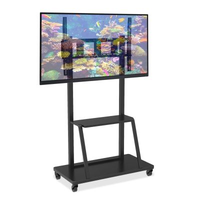 14. TECHLY MOBILE TV STAND LED/LCD/PDP 55-100 INCHES 150KG WITH SHELF ICA-TR30