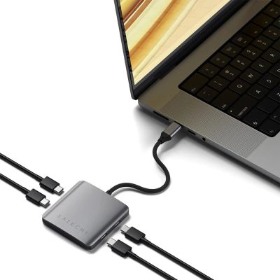 6. Satechi - Hub - with Power Delivery - 4 x USB-C 3.2 Gen 2 - Desktop Computer