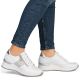 5. Women's sneakers with zipper, white, Rieker N4322-80