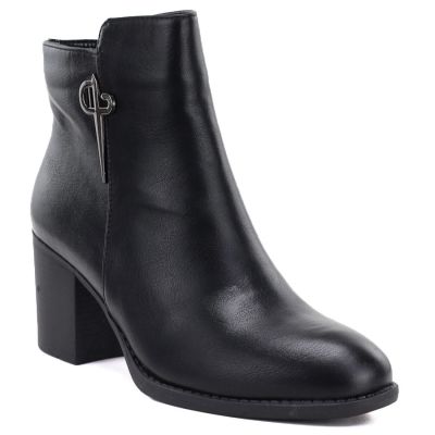 Black Heeled Women’s Ankle Boots M.Daszyński SA250-4
