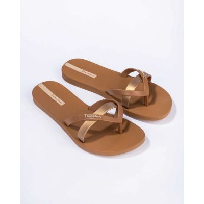 3. Ipanema Kirei women's flip-flops, fashionable and comfortable, brown for the beach