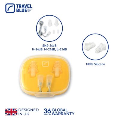 5. TRAVEL BLUE SILICONE EARPLUGS