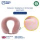 7. TRAVEL BLUE TRANQUILITY MEMORY FOAM TRAVEL PILLOW, PINK