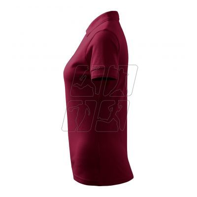 4. Women's Pique Polo Shirt (garnet)