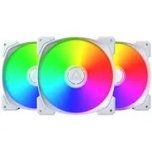 MONTECH HP140 ARGB PWM fan 140x140x25 white 3 pcs. (HP140 ARGB PWM (W) 3 IN 1)