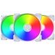 MONTECH HP140 ARGB PWM fan 140x140x25 white 3 pcs. (HP140 ARGB PWM (W) 3 IN 1)