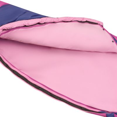 4. Trollkids Femund 3-in-1 sleeping bag mauve pink/purple blue/wild rose (695-242)