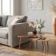 6. SET OF SIDE COFFEE TABLES FOR LIVING ROOM 2 PCS MDF WOOD
