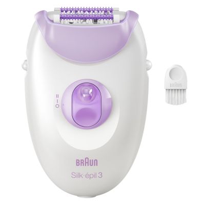 Braun Silk-épil 3 3-000 Epilator 20 Tweezers Purple, White