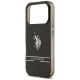 6. US Polo DH and Bottom Stripe Logo MagSafe Case for iPhone 17 Pro - Black