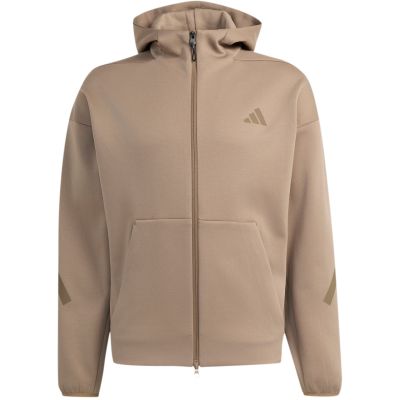 2. Men's adidas ZNE Full Zip sweatshirt beige KF3828