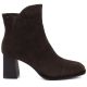 2. Women's brown leather high-heeled ankle boots Big Star UU274379