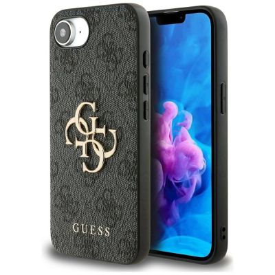 Guess 4G Big Logo Case for iPhone 16e - Black