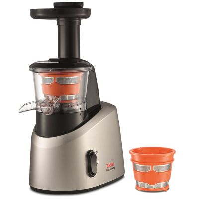 8. Tefal ZC255B slow juicer (200W; silver)