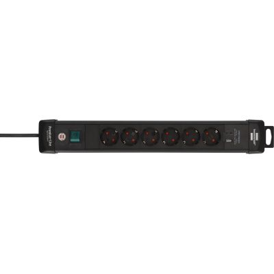 2. Brennenstuhl 1951160608 3 m power strip 6 x network sockets Indoor Black
