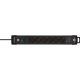 2. Brennenstuhl 1951160608 3 m power strip 6 x network sockets Indoor Black