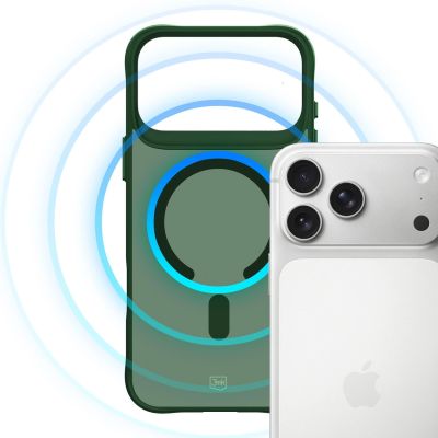 28. 3mk Smoke MagCase for iPhone 17 Pro - Green-Translucent