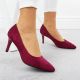 11. Women's fuchsia suede pumps, Sergio Leone 1336