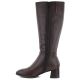 7. Women's brown leather high-heeled boots Sergio Leone KZ-31-S