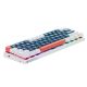 3. Machenike K500-B61 Wired Mechanical Gaming Keyboard with Backlight Brown Switch - Blue and White