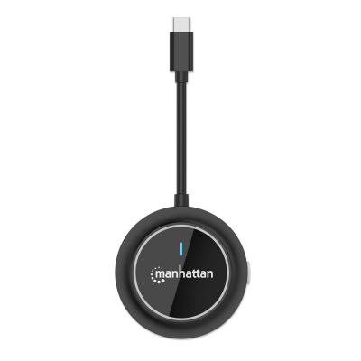 7. Manhattan 208437 AV Extender AV Transmitter Black