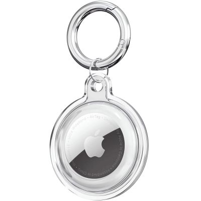 3. Tech-Protect Icon 4-pack Case for Apple AirTag - Transparent