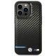 3. BMW Leather Carbon Case for iPhone 14 Pro Max - Black