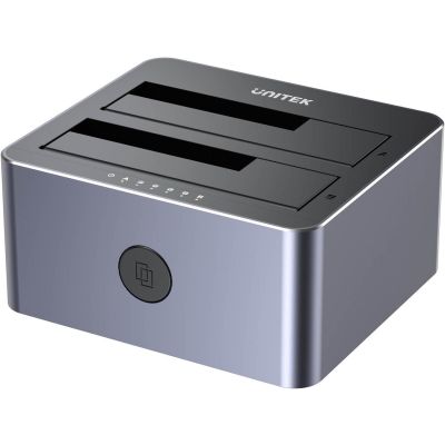 13. UNITEK 2X SATA 2.5"/3.5" USB 5GBPS HDD CLONING STATION