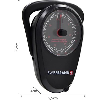 9. LUGGAGE SCALE WITH MEASUREMENT MAX 32KG SWISSBRAND