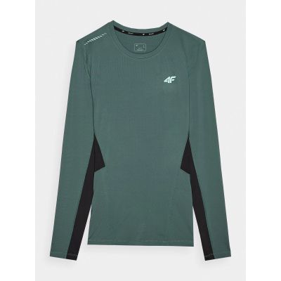 9. Men's quick-drying running longsleeve 4F 4FWAW24TFLOM252-40S