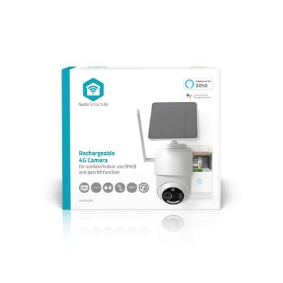 11. Nedis Smartlife 4G Outdoor Camera, IP65 Motion Sensor, Night Vision, White