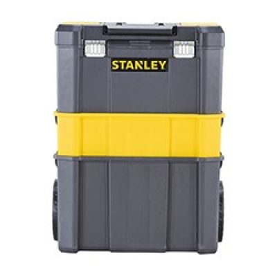 8. Stanley Essential Hard Tool Case Plastic Gray, Yellow