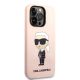 4. Karl Lagerfeld Silicone Ikonik case for iPhone 14 Pro Max - pink