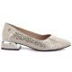 2. Women's leather openwork shoes, beige, Vinceza 99201