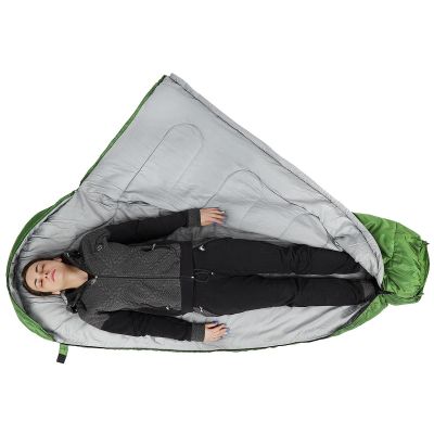 17. TOURIST SLEEPING BAG NEPAL 210x80x50CM GREEN ENERO CAMP