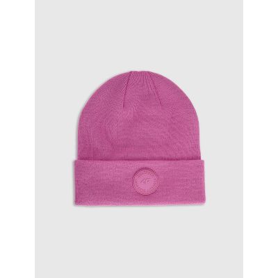 Girls' winter beanie hat 4F 4FJRAW25ACAPF0749-54S