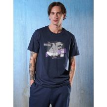 Men's regular printed T-shirt 4F 4FRSS26TTSHM3657-31S