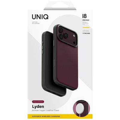 6. Uniq Lyden DS Magclick Charging Case for iPhone 18 Pro Max / 17 Pro Max - Burgundy