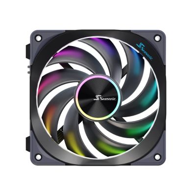 3. Seasonic MagFlow ARGB Computer Case Fan 12cm Black 3 pcs.