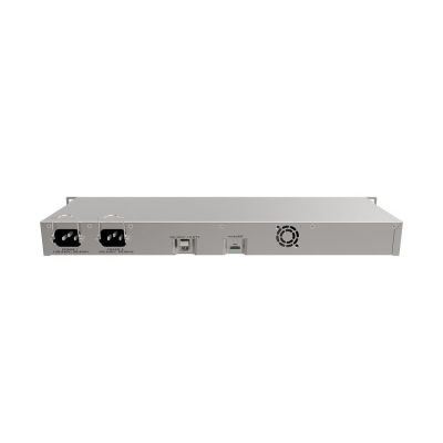 5. Mikrotik RB1100AHx4 router (RB1100x4) Total Ethernet Ports:13; Architecture:ARM 32bit; CPU core:4